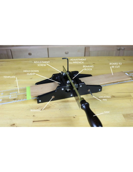 manual fret slotting system from Luthiers Mercantile International (LMII)