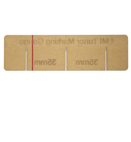 The 35mm Tuner spacing gauge is an essential tool from Luthiers Mercantile International (LMII)