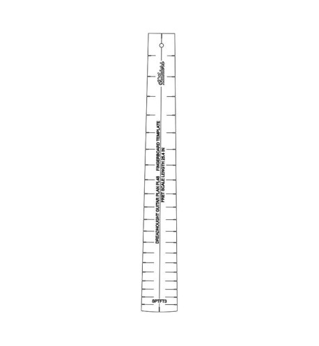 Fingerboard template, dreadnought, Martin-style, acrylic