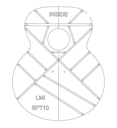 Body template, J-200 jumbo,...