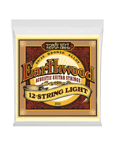 Juego de Cuerdas Ernie Ball Guitarra Acústica 12 cuerdas Earthwood Light 11-52