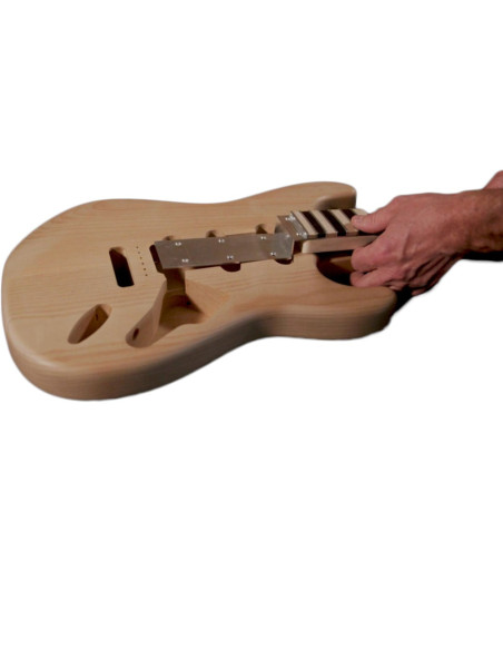 The Subfretboard system is a guitar neck design that uses a piece of metal along the length of the neck.