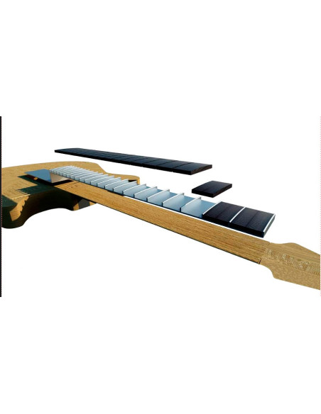 The Subfretboard system is a guitar neck design that uses a piece of metal along the length of the neck.