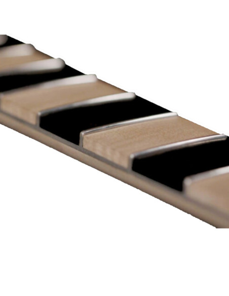 The Subfretboard system allows for up to four different grindings.