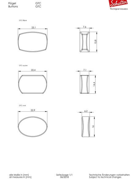 guitar button measurements