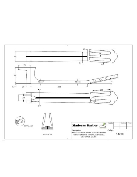 Torres guitar plans