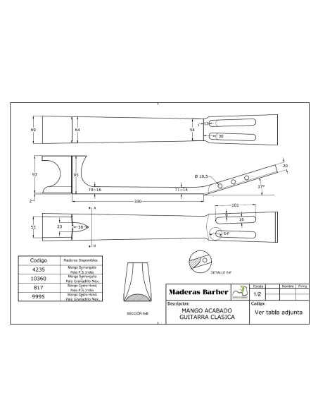 classical guitar plans