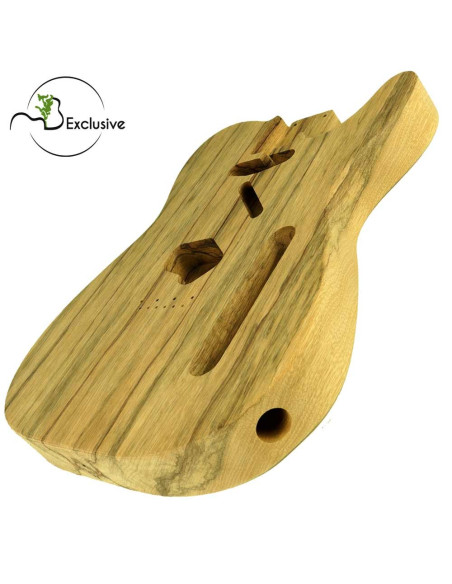 Cuerpo tipo Telecaster en Black Limba — Maderas Barber