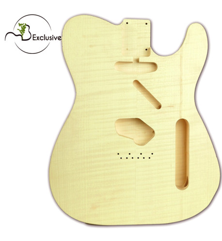 Cuerpo tipo Telecaster en Arce europeo, vista frontal — Maderas Barber