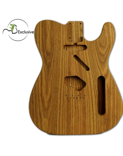 Corps type Telecaster en Frêne torréfié, vue de face — Maderas Barber