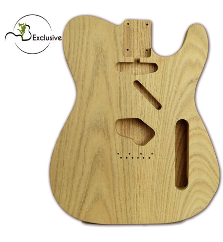 Cuerpo tipo Telecaster en Sassafrás, vista frontal — Maderas Barber