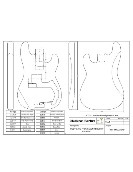 precision bass plans