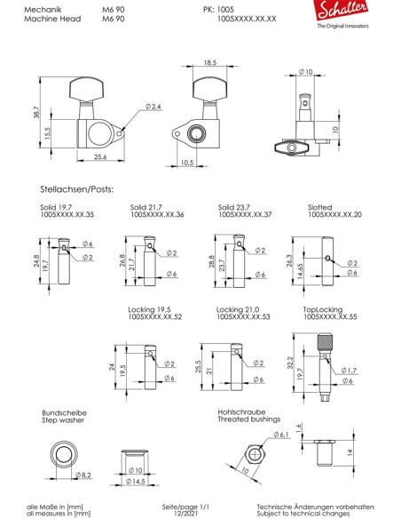 schaller machine heads