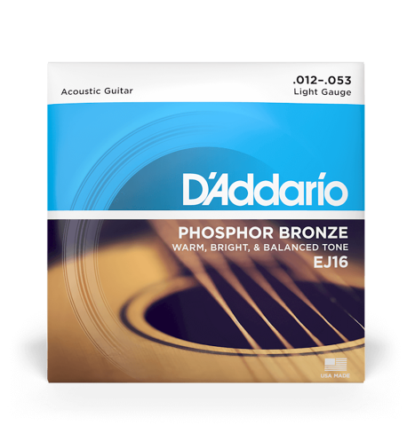 Jeu Cordes D'Addario Acoustique EJ16