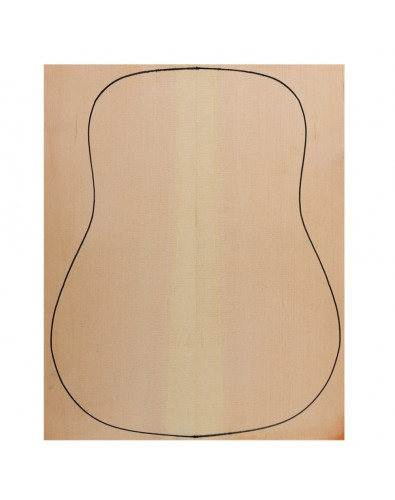European Spruce + European Spruce Plywood Acoustic Guitar Top