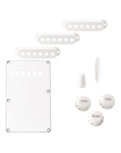 plastic white parts for stratocaster