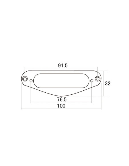 Hosco Chrome Frame Pickup dimensions