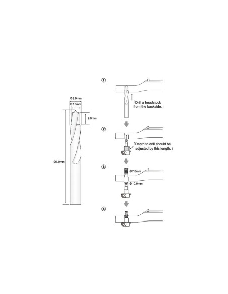 dedicated drill bit for tuners