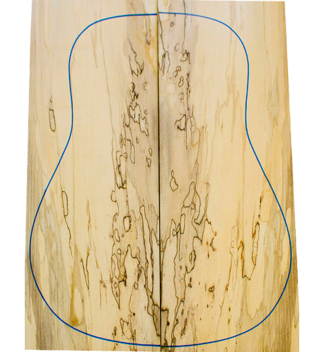 Spalted Maple Acoustic Guitar Backs