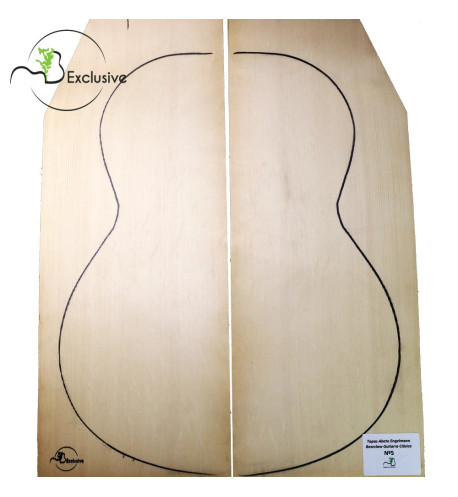 MB Exclusive Bearclaw Engelmann Spruce Classical Guitar Tops Nº 5