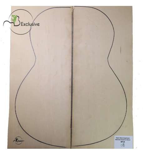 MB Exclusive Bearclaw Engelmann Spruce Classical Guitar Tops Nº 14