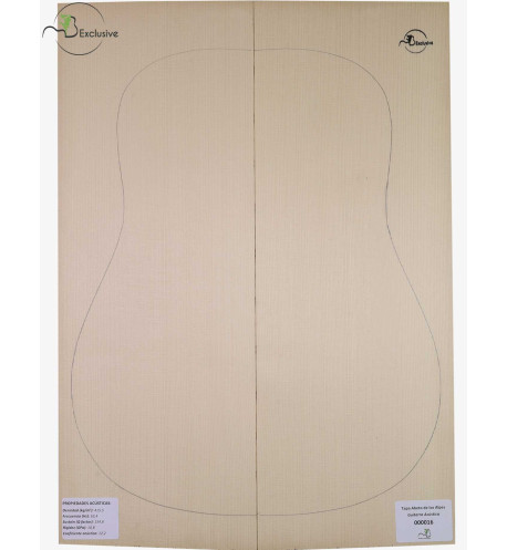 Alpine Spruce Acoustic Guitar Top MB Exclusive Nº 000016