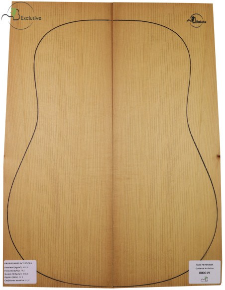 Tables Adirondack Torréfiées Nº 000019 Guitare Acoustique MB Exclusif