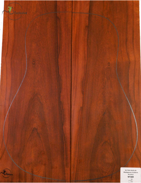 Madagascar Rosewood Set No. 300 for Acoustical Guitar MB Exclusive