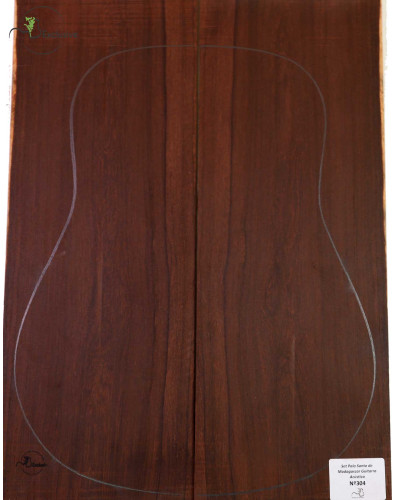 Madagascar Rosewood Set No. 304 for Acoustical Guitar MB Exclusive