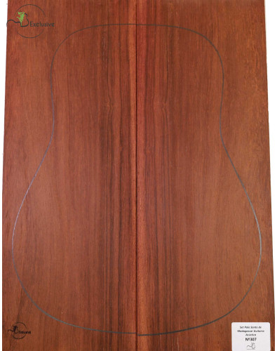 Madagascar Rosewood Set No. 307 for Acoustical Guitar MB Exclusive