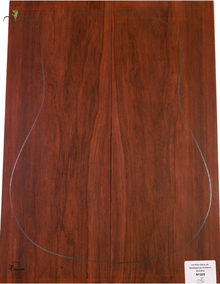 Madagascar Rosewood Set No. 309 for Acoustical Guitar MB Exclusive