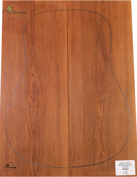 Madagascar Rosewood Set No. 314 for Acoustical Guitar MB Exclusive
