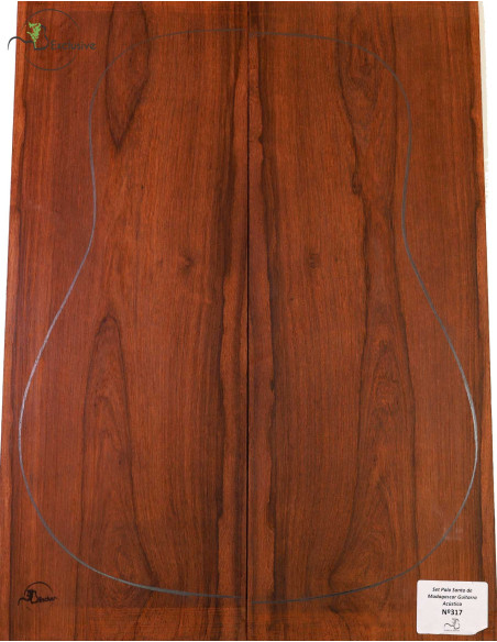 Madagascar Rosewood Set No. 317 for Acoustical Guitar MB Exclusive