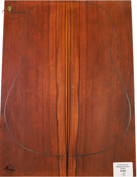 Madagascar Rosewood Set No. 320 for Acoustical Guitar MB Exclusive
