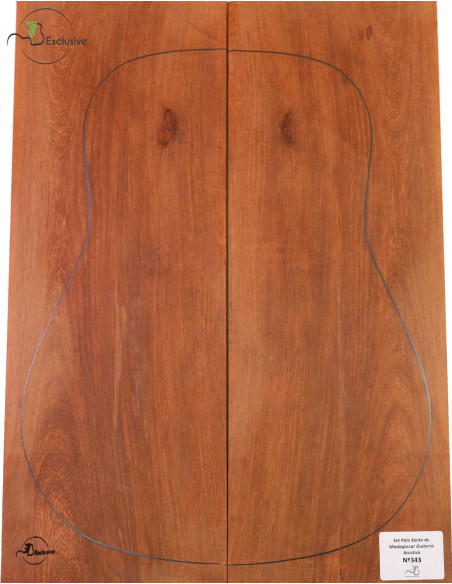 Madagascar Rosewood Set No. 343 for Acoustical Guitar MB Exclusive