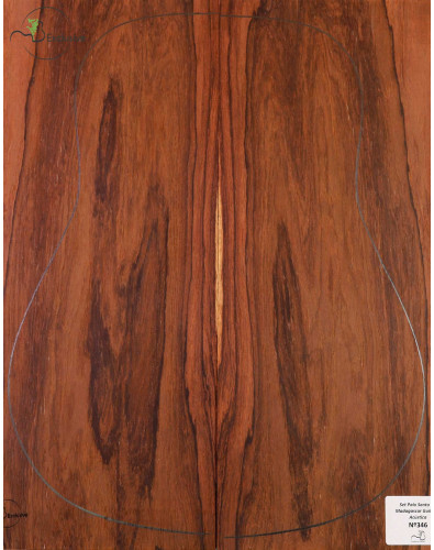 Madagascar Rosewood Set No. 346 for Acoustical Guitar MB Exclusive