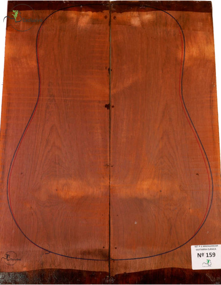 Madagascar Rosewood Set No. 159 for Classical Guitar MB Exclusive