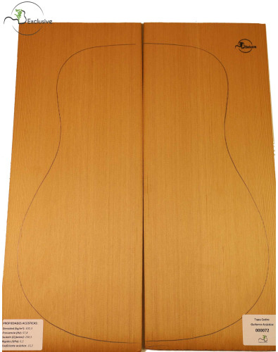 Red Cedar Acoustic Guitar Top MB Exclusive Nº 000072