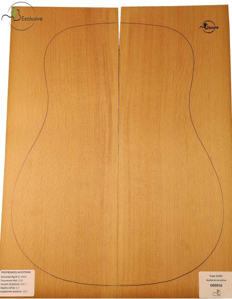 Red Cedar Acoustic Guitar Top MB Exclusive Nº 000056