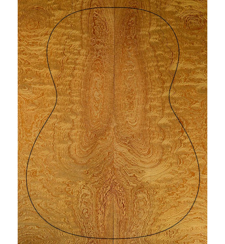 Quilted Sapele Classical Guitar Backs