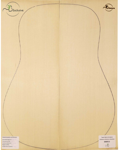 Tapa Abeto Europeo Nº 000015 Guitarra Clásica/Acústica MB Exclusive