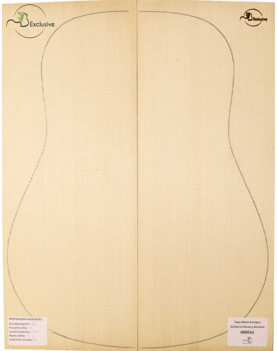 Tapa Abeto Europeo Nº 000016 Guitarra Clásica/Acústica MB Exclusive