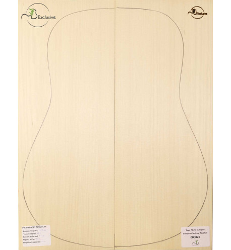 Table Épicéa Européen Nº 000020 Guitare Classique/Acoustique MB Exclusive