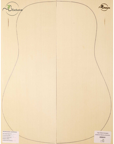 Tapa Abeto Europeo Nº 000024 Guitarra Clásica/Acústica MB Exclusive