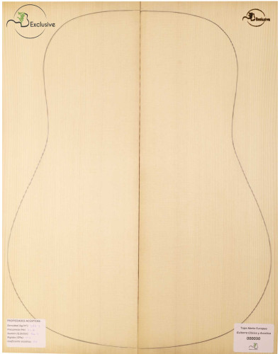 Table Épicéa Européen Nº 000030 Guitare Classique/Acoustique MB Exclusive