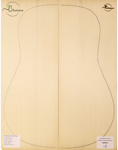 Tapa Abeto Europeo Nº 000033 Guitarra Clásica/Acústica MB Exclusive