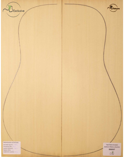 Tapa Abeto Europeo Nº 000037 Guitarra Clásica/Acústica MB Exclusive