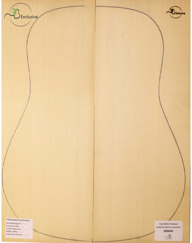 European Spruce Classical/Acoustic Guitar Top MB Exclusive Nº 000040