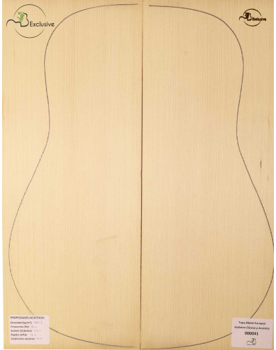 Tapa Abeto Europeo Nº 000041 Guitarra Clásica/Acústica MB Exclusive