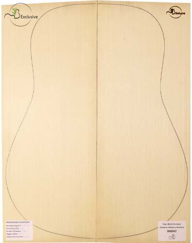 Tapa Abeto Europeo Nº 000042 Guitarra Clásica/Acústica MB Exclusive